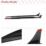 Dry Carbon Car Side Skirts Lip Spoiler For Audi RS6 RS7 C8 Avant 2019-2021 Car Side Bumper Diffuser Lip Extension Protector