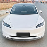 Car Front Bumper Lip Diffuser Splitter Spoiler Protector Body Kit for Tesla Model 3 Highland 2023-2024 Front Shovel Surround
