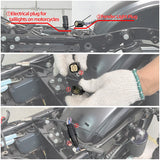 Motorcycle Rear Fender LED System For Harley CVO Style Touring Electra Road Glide 2009-2013 Clear/Red/Smoke/Orange Lens