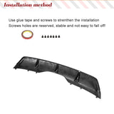 Carbon Fiber Car Rear Bumper Lip Diffuser Spoiler For BMW X6 F16 Standard 2015 2016 2017 2018 Car Rear Diffuser Body Kits