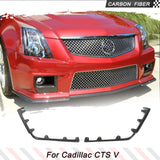 Carbon Fiber Car Front Splitter for Cadillac CTS-V Coupe 2009-2015 Car Front Bumper Lip Winglets Canards Protector Body Kits