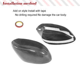 Real Carbon Fiber Car Rearview Side Wing Mirror Covers Fits for BMW Z4 E85 2002-2008 Add-on Style Rear View Mirror Caps