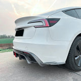 Rear Lip Rear Bumper Lip Diffuser Spoiler Modification Car Styling Accessories For Tesla Model 3 2024+