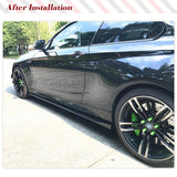 Carbon Fiber Side Skirts for BMW F87 M2 Coupe 2016-2020 Rocker Panels Side Trim Spoiler Side Skirt Extensions Car Body Kits