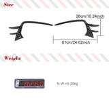 Car Front Bumper Side Fins Splitters Spoiler for Audi A7-sline S7 2019 2020 Carbon Fiber Trunk Trim Decoration Fog Light Cover