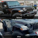 4PCS For Jeep Wrangler JL 2018-2023 Front Rear Car Wheel Fender Flares Arch Flaps Mudguard Splash Extensions Strips Trim