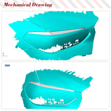 For BMW G01 X3 2018 2019 Dry Carbon Fiber Car Headlight Eyebrow Eyelid Cover Trims Stickers Car Styling Headlight EyeLid Cover