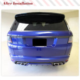 Dry Carbon Rear Car Door Tailgate Rear Trunk Lid Trim Cover for Land Rover Range Rover Sport Rear Door Tailgate Trunk Lid Lip