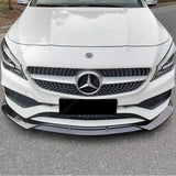 C117 W117 Front Bumper Lip Diffuser BodyKits Spoiler Splitter Tuning For Mercedes Benz CLA Class CLA180 200 220 260 2016-2019