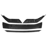 Carbon Fiber Front Bumper Chin Lip Splitter Spoiler For BMW 5Series F90 M5 2021+ M style Bumper Guard Apron 4Pcs/Set Accessories