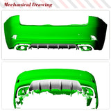 Carbon Fiber Car Rear Diffuser Bumper Protector Spoiler for Lexus IS300 IS350 IS F Base /Sport Sedan 2017-2020 Car Rear Body Kit