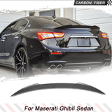 Carbon Fiber/ FRP Car Rear Trunk Racing Spoiler Boot Wing for Maserati Ghibli Sedan 2014 - 2017 Car Rear Trunk Wing Spoiler Lip