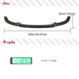 Car Front Bumper Lip Spoiler Splitters For Audi A5 Sline S5 B9 2017-2019 3PCS Carbon Fiber Front Bumper Lip Splitters Body Kits