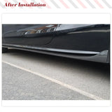 Carbon Fiber / FRP Car Side Skirts Extension for Audi A5/ A5 S Line/ S5 Coupe 2 Door Convertible 2008-2016 Car Styling Side Lip