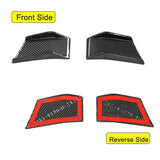 Car Front Bumper Canards Fins Air Valance  Splitters for BMW 4 Series G22 G23 M Sport 2021 2022 Carbon Fiber Front Spoiler Guard