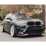 V Style Carbon Fiber Front Bumper Chin Lip Splitter for BMW F85 F86 X5M X6M 2014-2019