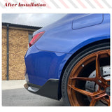 Dry/Wet Carbon Car Rear Bumper Splitters Apron for BMW 3 Series G80 M3 2021 2022 Rear Splitters Diffuser Lip Winglets Canards