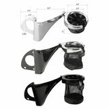 Rear Drink Cup Holder Passenger For Harley Touring Road Electra Glide FLHT FLTR 2014-2023 2021 2020 2019 2018