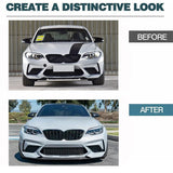 Carbon Fiber Front Bumper Lip Spoiler Splitters for BMW F87 M2 Competition M2C 2018 2019 2020 Front Bumper Spoiler Body Kits