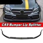 C63 Bumper Lip AMG Car Front Bumper Lip Splitter Spoiler Diffuser For Mercedes Benz C63 AMG 2014-2018 Car Accessories Body Kit