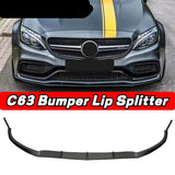 C63 Bumper Lip AMG Car Front Bumper Lip Splitter Spoiler Diffuser For Mercedes Benz C63 AMG 2014-2018 Car Accessories Body Kit