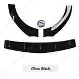 For Mercedes Benz CLA Class C118 X118 AMG Pre-Lci 2020-2022 2023 Gloss Black ABS Car Front Bumper Lip Spoiler Body Kit Tuning