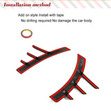 Dry/Wet Carbon Fiber Rear Bumper Canards for BMW M2 G87 2022UP 2 Doors Rear Bumper Canards Fender Air Vent Trim Splitters Cover