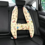 2-Pack Adorable Ultra-Soft Car Seat Pillows with Secure Belt - Ensures Peaceful Restful Naps on the Go - Enhanced Safety amagi