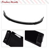 For Tesla Model 3 2023 2024 4PCS Car Front Bumper Lip Spoiler Splitter Trim Body Kits ABS Glossy Black Racing Front Lip Aerokits
