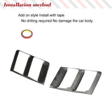 Dry Carbon Car Front Bumper Splitters Fog Lights Lamp Air Vents Covers for Audi R8 2016 - 2018 Fog Lamp Cover Trims