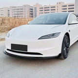 Car Front Bumper Lip Diffuser Splitter Spoiler Protector Body Kit for Tesla Model 3 Highland 2023-2024 Front Shovel Surround