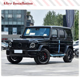 Dry Carbon Car Body Side Molding Trims Cover for Mercedes Benz G-Class G63 W463 AMG Car Door Decoration Strip Side Trim 10PCS