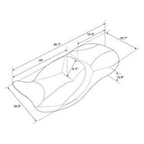 Motorcycle Rider and Passenger Seat For Harley Touring Electra Street Glide Road King Ultra Classic Street Tri Glide 2009-2023