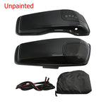 Motorcycle Saddlebag Lids With 5"X7" Speakers For Harley Touring Road King Electra Glide Street Glide Ultra-Classic 2014-2024