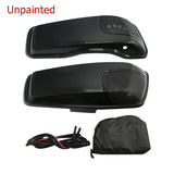Motorcycle Saddlebag Lids With 5"X7" Speakers For Harley Touring Road King Electra Glide Street Glide Ultra-Classic 2014-2024