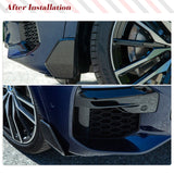 Carbon Fiber Car Front Bumper Splitter Canard Fins For BMW X5 G05 M-Sport 2019 2020 Car Front Bumper Splitter Canard Fins