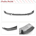 Carbon Fiber/FRP Car Front Bumper Lip Spoiler Splitters Protector for Audi A4 B9 SLINE /S4 Sedan 4 Door 2017-2020 3PCS Body Kits