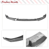 Carbon Fiber/FRP Car Front Bumper Lip Spoiler Splitters Protector for Audi A4 B9 SLINE /S4 Sedan 4 Door 2017-2020 3PCS Body Kits