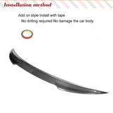 Carbon Fiber/ FRP Car Rear Trunk Racing Spoiler Boot Wing for Maserati Ghibli Sedan 2014 - 2017 Car Rear Trunk Wing Spoiler Lip