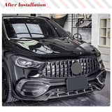 Prepred Dry Carbon Fiber Car Front Bumper Lip Air Vent Covers for Mercedes-Benz H247 GLA250 Sport GLA35 GLA45 AMG 2020 2021