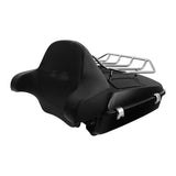 Motorcycle Chopped Pack Trunk Backrest Rack For Harley Touing Street Glide 2014-2024
