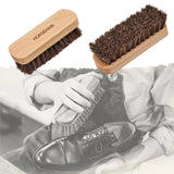 Multifunctional Genuine Horsehair Wooden Brush Car Detailing Polishing BuffingCar Brush Seat Handle Dashboard Roof Cleaning