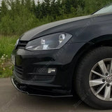 For VW Golf7 MK7 7.5 GTI R GTD GTE R R-Line 2013-2020 Front Bumper Lip Spoiler Splitter Protector Cover Car Body Kits ABS Tuning
