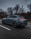 Runde Dry Carbon Fiber For Mercedes-Benz GLE Coupe Upgrade B Style Body Kit Front Lip Grille Tuyere Wheel Eyebrow Rear Diffuser