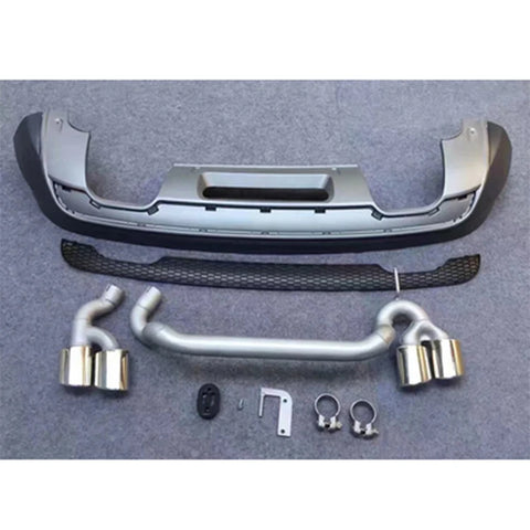 SQ3 Rear Diffuser with Tailpipe Rear Lip for Audi Q3 SQ3 2013-2018