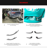 Carbon Fiber RS3 Front Canards Fins for Audi RS3 8V Sedan 2017-2019