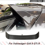 For Volkswagen VW Golf 8 MK8 GTI R 2021-2023 Hatchback Carbon Fiber Rear Trunk Lip Car Rear Roof Racing Spoiler Window Wing Lip