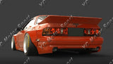 Car Accessories Fiber Glass RB PD Style Wide Body Kit Fit For 1986-1991 RX7 FC3S Bumper Side Skirts Fender Spats Duck Tail Wing