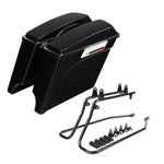 Motorcycle Hard Saddlebag Saddle Bag Conversion Bracket For Harley Softail Fat Boy 1984-2017 2016