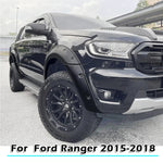Wheel Arch Protector Fender Flares For Ford Ranger T7 2015 2016 2017 2018 Double Cabin 6" Mudguard 4X4 Car Accessories